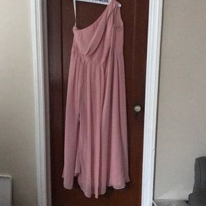 David’s Bridal Pink Gown size 18 in Blush Pink
